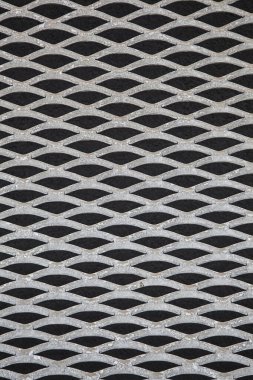 Çelik delinmiş bir panelden alınan doku.