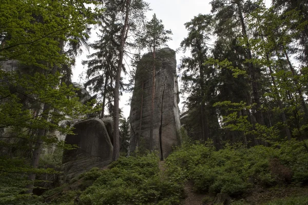 National Park of Adrspach-Teplice rocks. Rock Town. Czech Republic — Stock Photo, Image