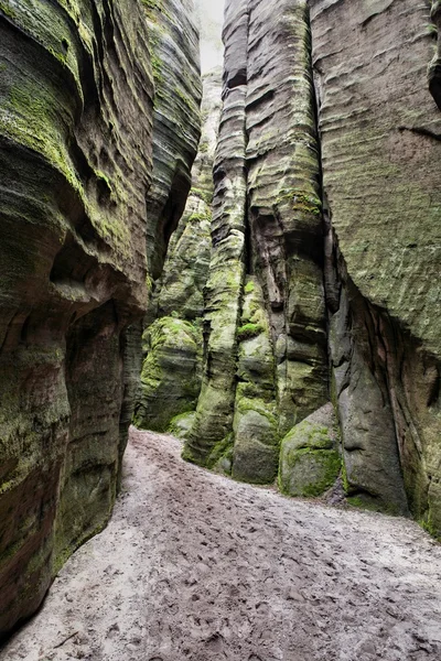 Parco nazionale delle rocce Adrspach-Teplice. Rock Town. Repubblica ceca — Foto Stock