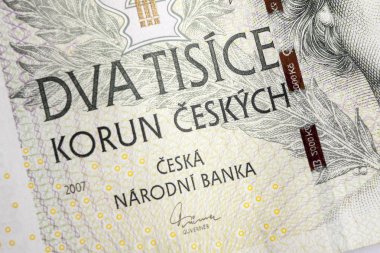 Çek korunas Czk, banknot