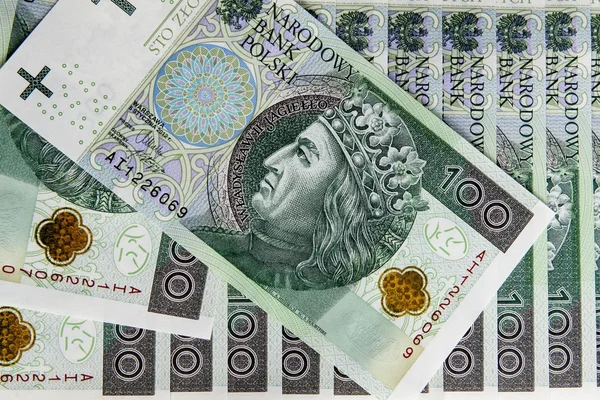 Banconota 100 PLN — Foto Stock