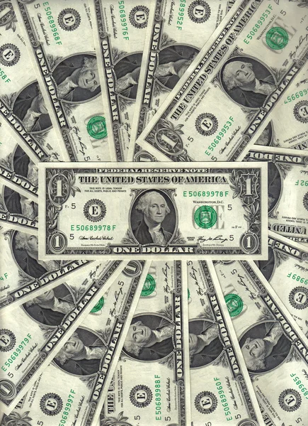 Uma nota de dólar — Fotografia de Stock