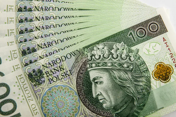 100 PLN note — Stock Photo, Image