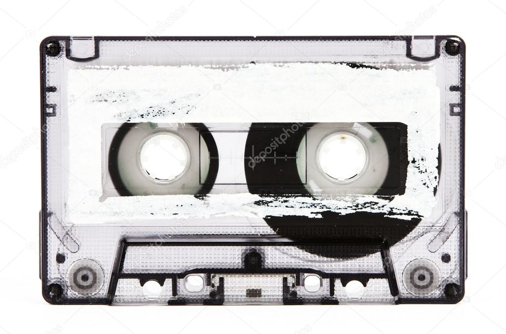 Cassette tape isolated