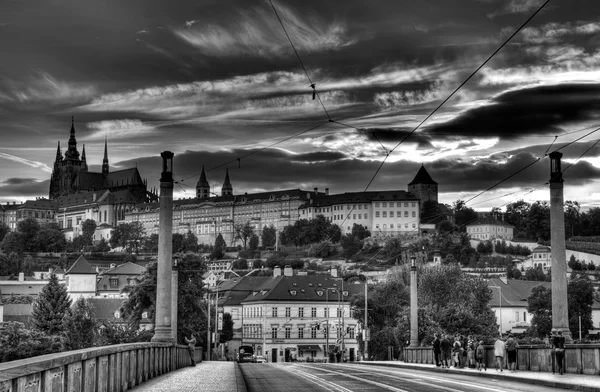 Yaz panorama Prag, Çek Cumhuriyeti — Stok fotoğraf