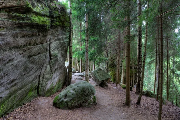 National Park of Adrspach-Teplice rocks. Rock Town. — Stock Photo, Image