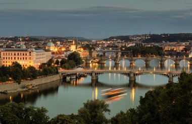 Vltava ve köprüler Prag, Çek Cumhuriyeti
