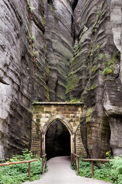 Parco nazionale delle rocce Adrspach-Teplice. Rock Town. Repubblica ceca — Foto Stock