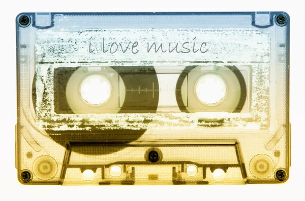 Old and vintage cassette tape isolated — Stock Photo, Image