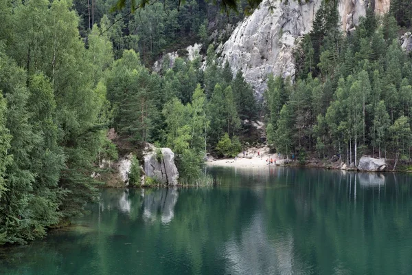 National Park of Adrspach-Teplice rocks. Rock Town. Czech Republic — Stock Photo, Image