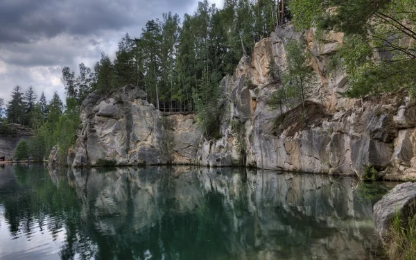 National Park of Adrspach-Teplice rocks. Rock Town. Czech Republic — Stock Photo, Image