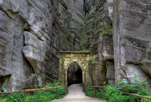 Parco nazionale delle rocce Adrspach-Teplice. Rock Town. Repubblica ceca — Foto Stock