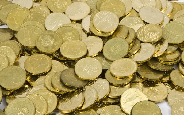 Polish coins, PLN — Stock Photo, Image