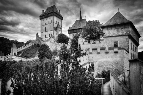 Historic castle in Karlstejn, Czech Republic — Stock Photo, Image