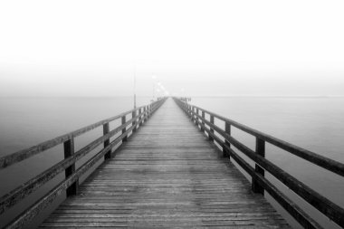 İskele Ahlbeck içinde. Ahlbeck, Baltık Denizi Usedom Adası, Mecklenburg-Vorpommern, Germany