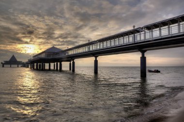 Heringsdorf, Almanya'da Usedom Adası Beach'de