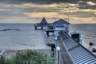 Heringsdorf, Almanya'da Usedom Adası Beach'de