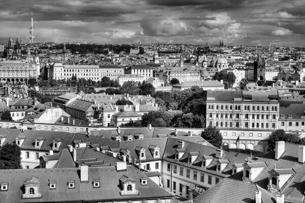 Panoram of Historic city Pargue in Czech Republic