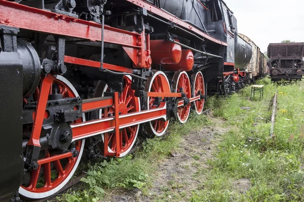 La vieja locomotora de vapor — Foto de Stock