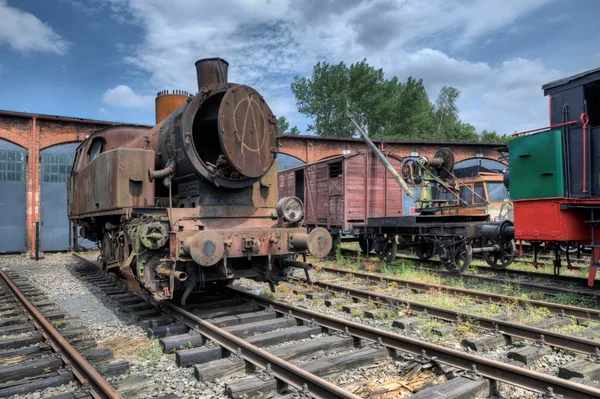 旧蒸汽机车 — 图库照片