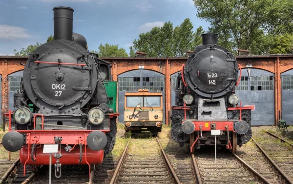 La vieja locomotora de vapor — Foto de Stock