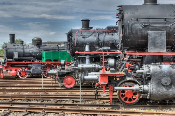 Eski buharlı lokomotif. — Stok fotoğraf