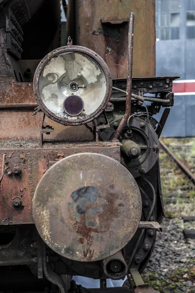 La vieja locomotora de vapor — Foto de Stock