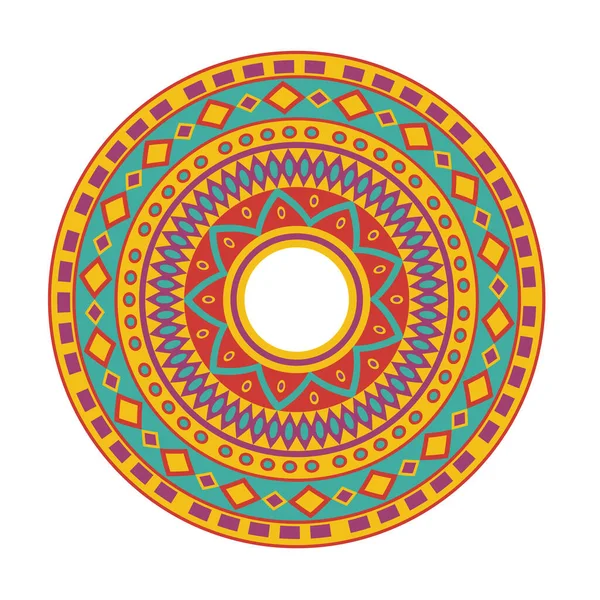 Mexican original ethnic print circle