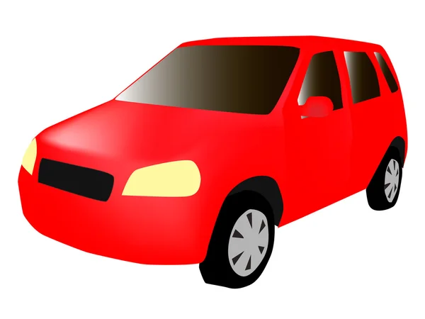 Voiture rouge — Image vectorielle