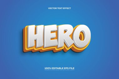 Düzenlenebilir Kahraman 3B metin Efekti.
