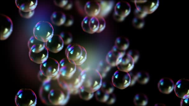 Des bulles de savon flottent dans l'air — Video