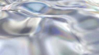 Soyut gümüş alüminyum metal dalgalar yapışkan sıvıyla çevrilebilir arkaplan