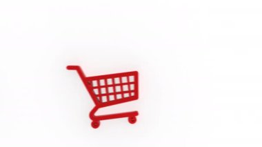 Çevrimiçi e-ticaret mağazası için beyaz telif alanı 3D görüntüleme kavramını değiştir.