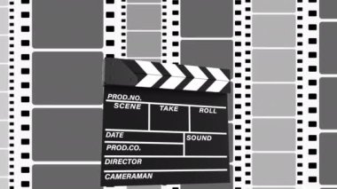 Film yapımı ve film yapımcılığıyla ilgili video blogu için animasyon girişi