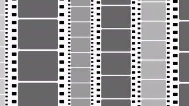 Maske katman şablonu çerçevesi ile arka planda eski kamera film şeridi