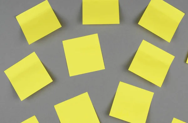 Yellow Stickers Gray Background Trending Colors 2021 — Stock Photo, Image