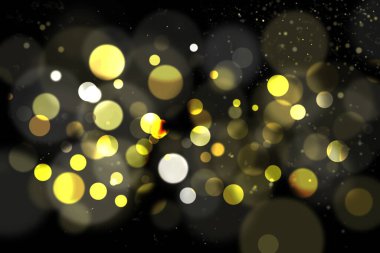 Karanlık Üzerine Odaklanmış Işıklar, soyut arkaplan.