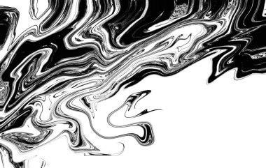  Soyut siyah beyaz arka planlar. Ambalaj kağıdı, duvar kağıdı ve daha fazlası için tasarımlar. Modern sıvı sanat, dijital çizim. Mürekkep lekeleri..