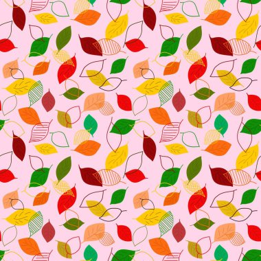 Farklı şekil ve renklerde kusursuz bir desen. Elle çizilmiş karalama, dijital illüstrasyon. Kumaş, giysi, hediye kağıdı ve diğer eşyalar için tasarımı hazırla.