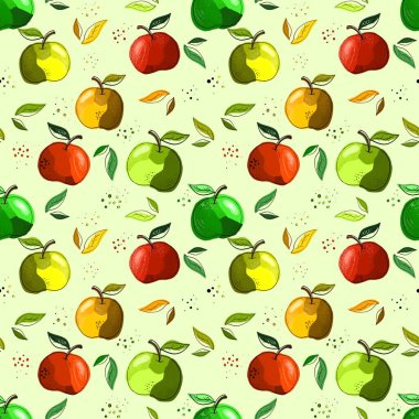 Balkabaklarıyla kusursuz desen. Çizim, karalama stilinde elle çizilmiş. Giysi kumaşı ve diğer ıvır zıvır tasarımları. Sonbahar, Cadılar Bayramı konsepti..