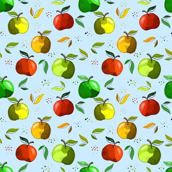 Seamless pattern with ice cream . The illustration is drawn with live lines by hand in the doodle style. Design for clothing fabric and other items.