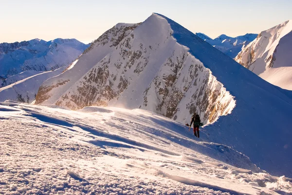 Winter hiking — Stock Photo, Image