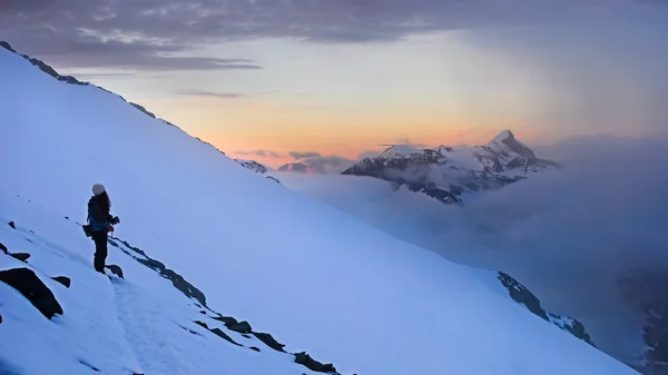 High mountain sunset — Stock Photo, Image