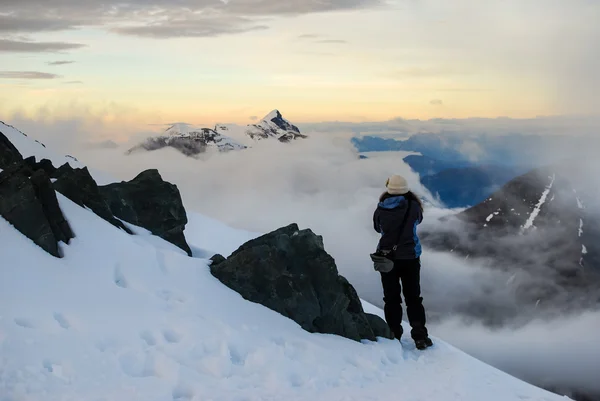 High mountain sunset — Stock Photo, Image