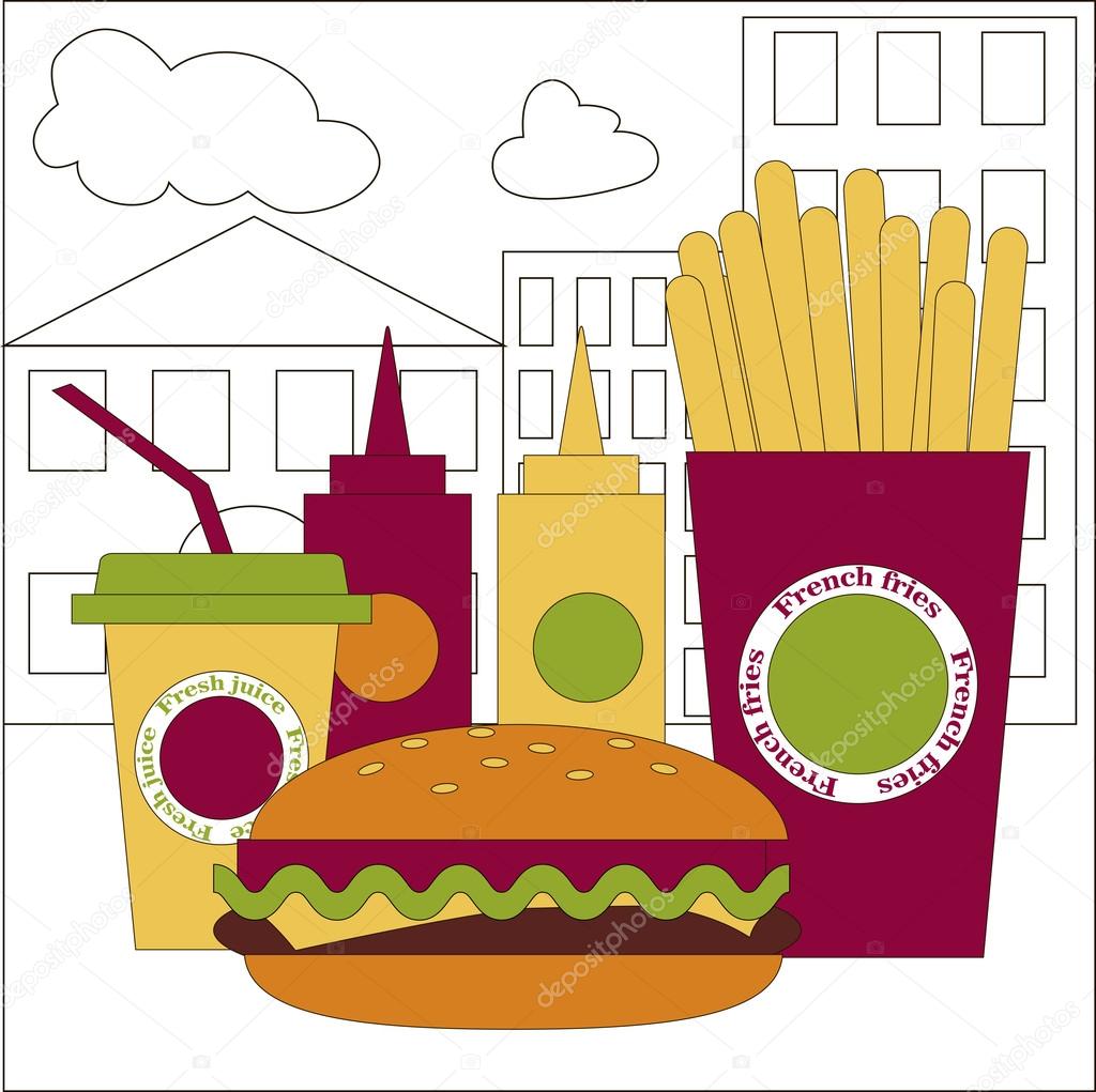 La mala alimentacion imágenes de stock de arte vectorial | Depositphotos La mala alimentacion imágenes de stock de arte vectorial | Depositphotos