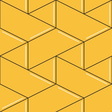 Sarı geometrik desen