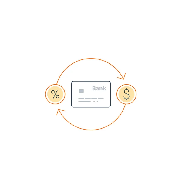 Seguimiento del flujo de dinero — Vector de stock