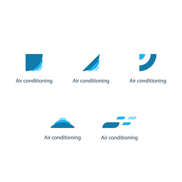 Luftkonditionering logotyper — Stock vektor