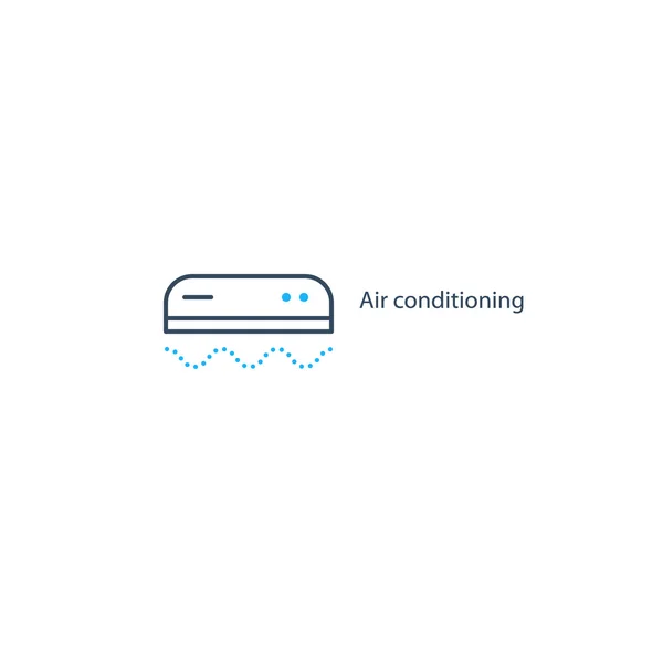 Icône du service de climatisation à domicile — Image vectorielle