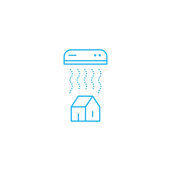 Casa ícone de serviço de ar condicionado —  Vetores de Stock